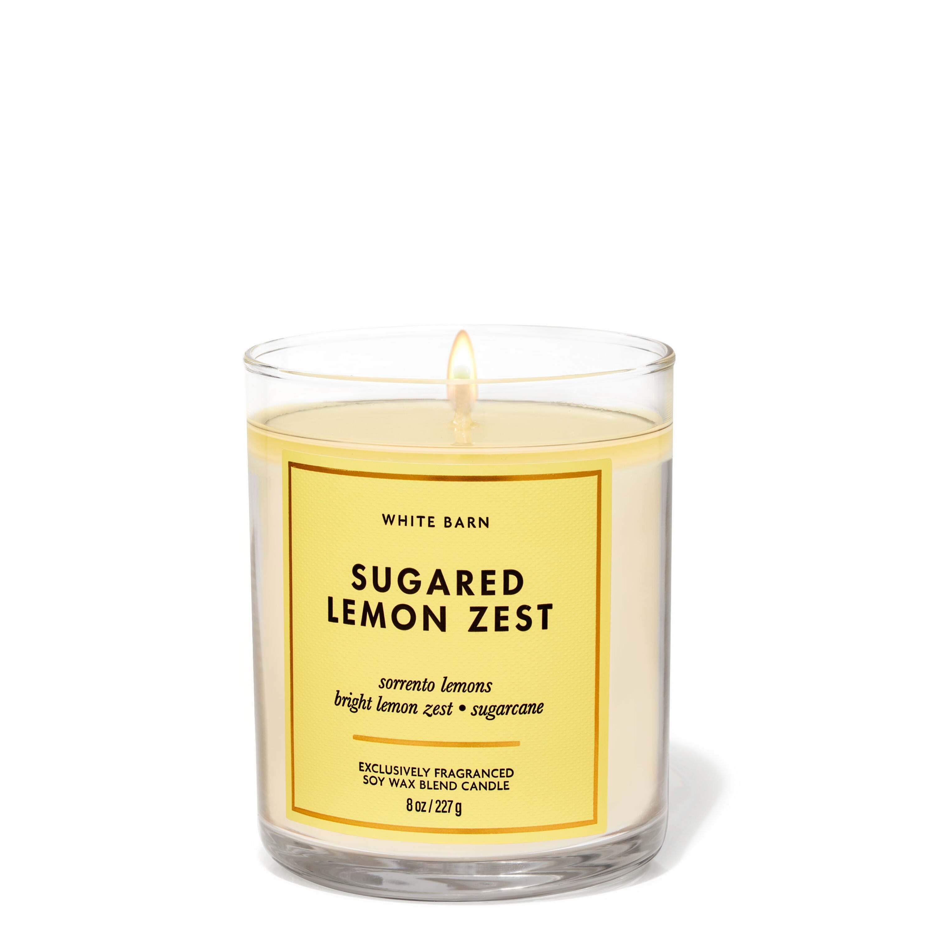 Sugared Lemon Zest Single Wick Candle