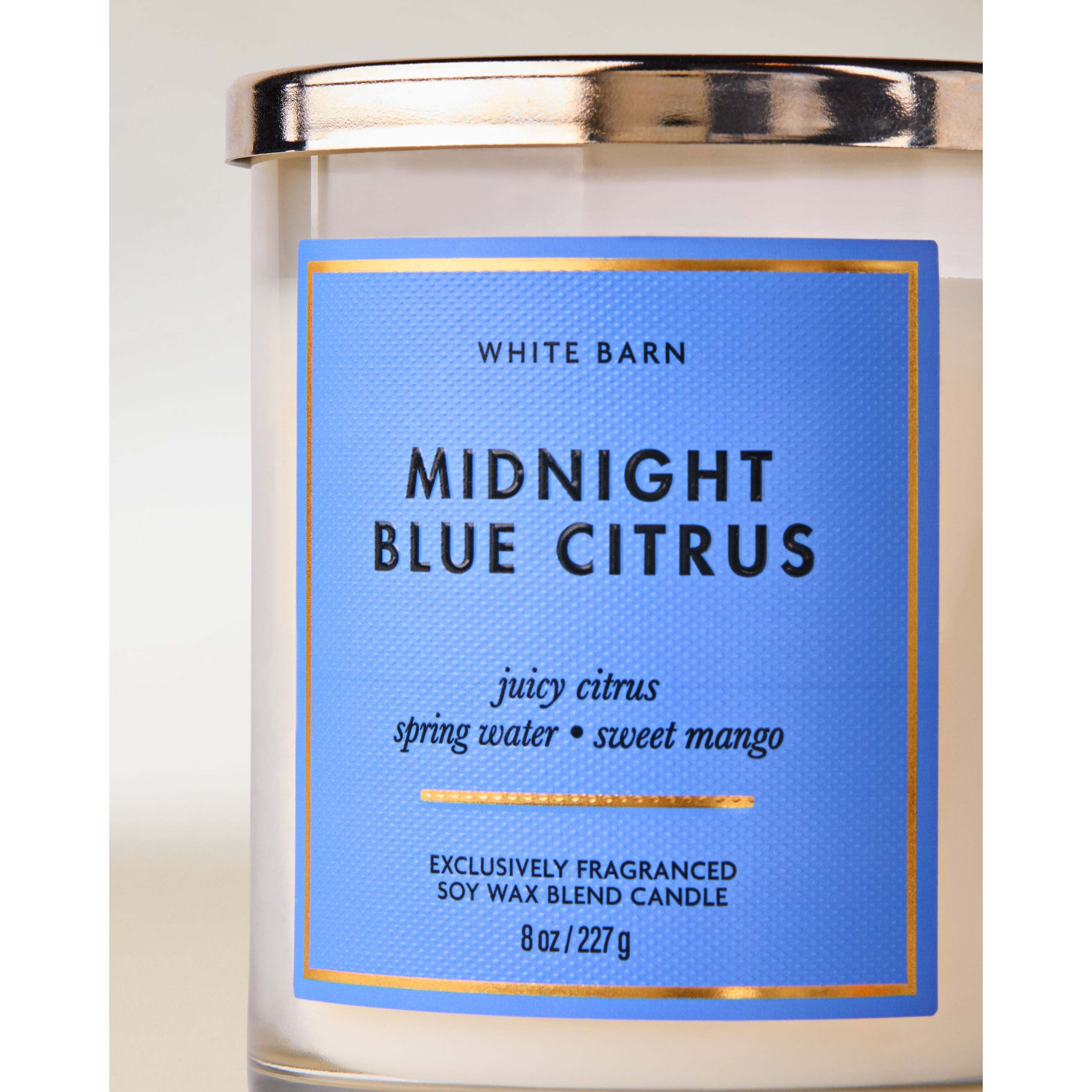 Midnight Blue Citrus Single Wick Candle - Image 2