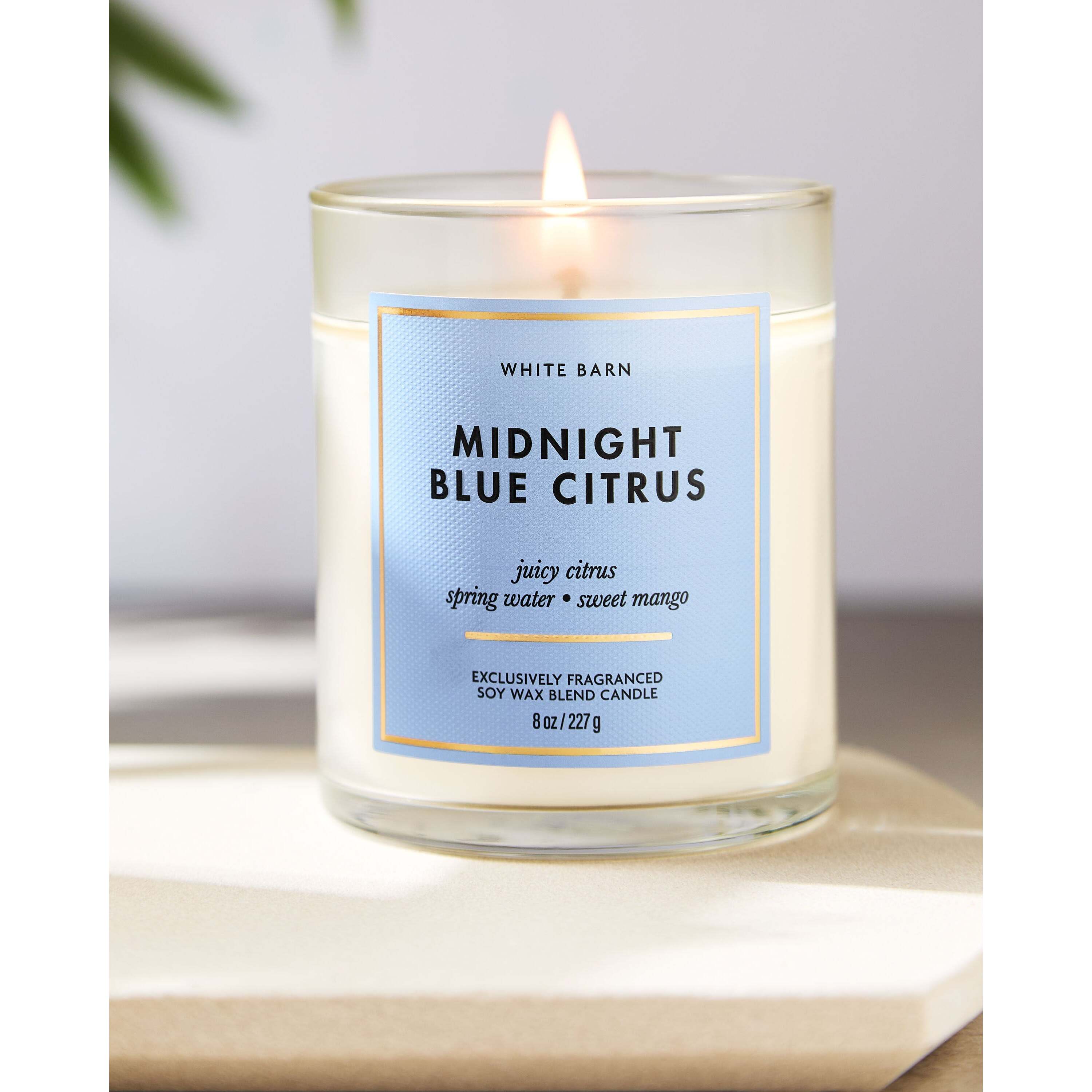 Midnight Blue Citrus Single Wick Candle - Image 6