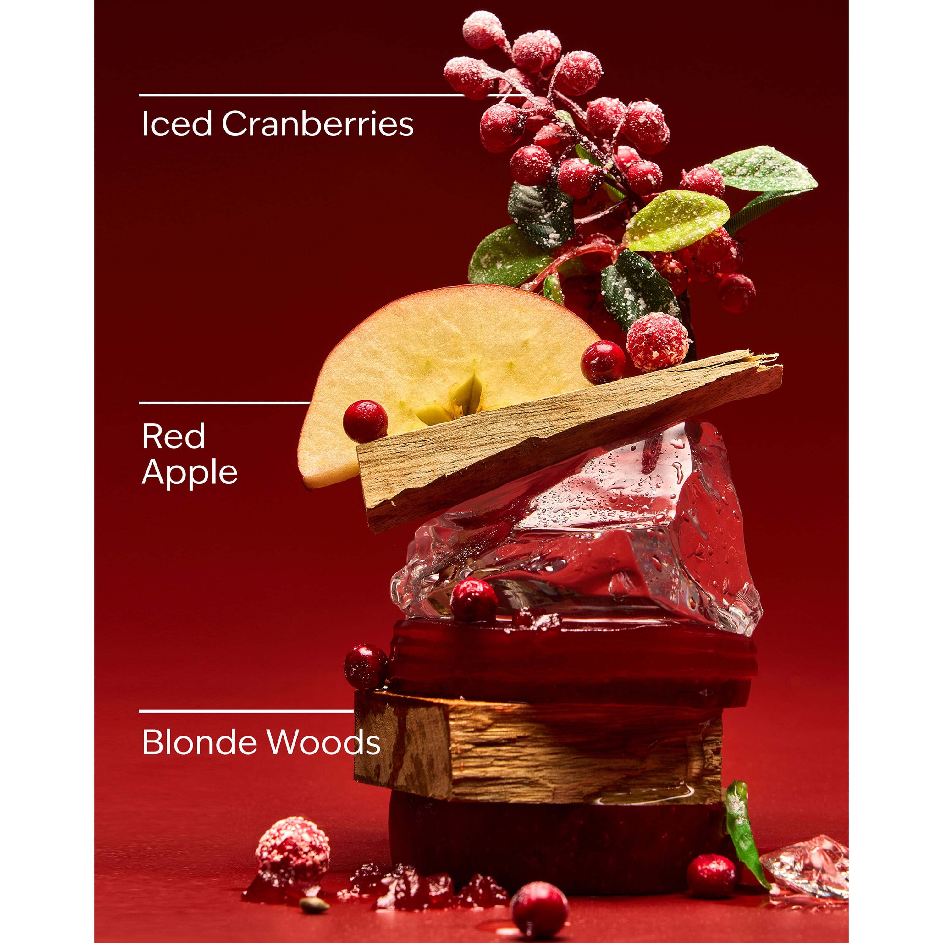 Frosted Cranberry 3-Wick Candle - Image 3