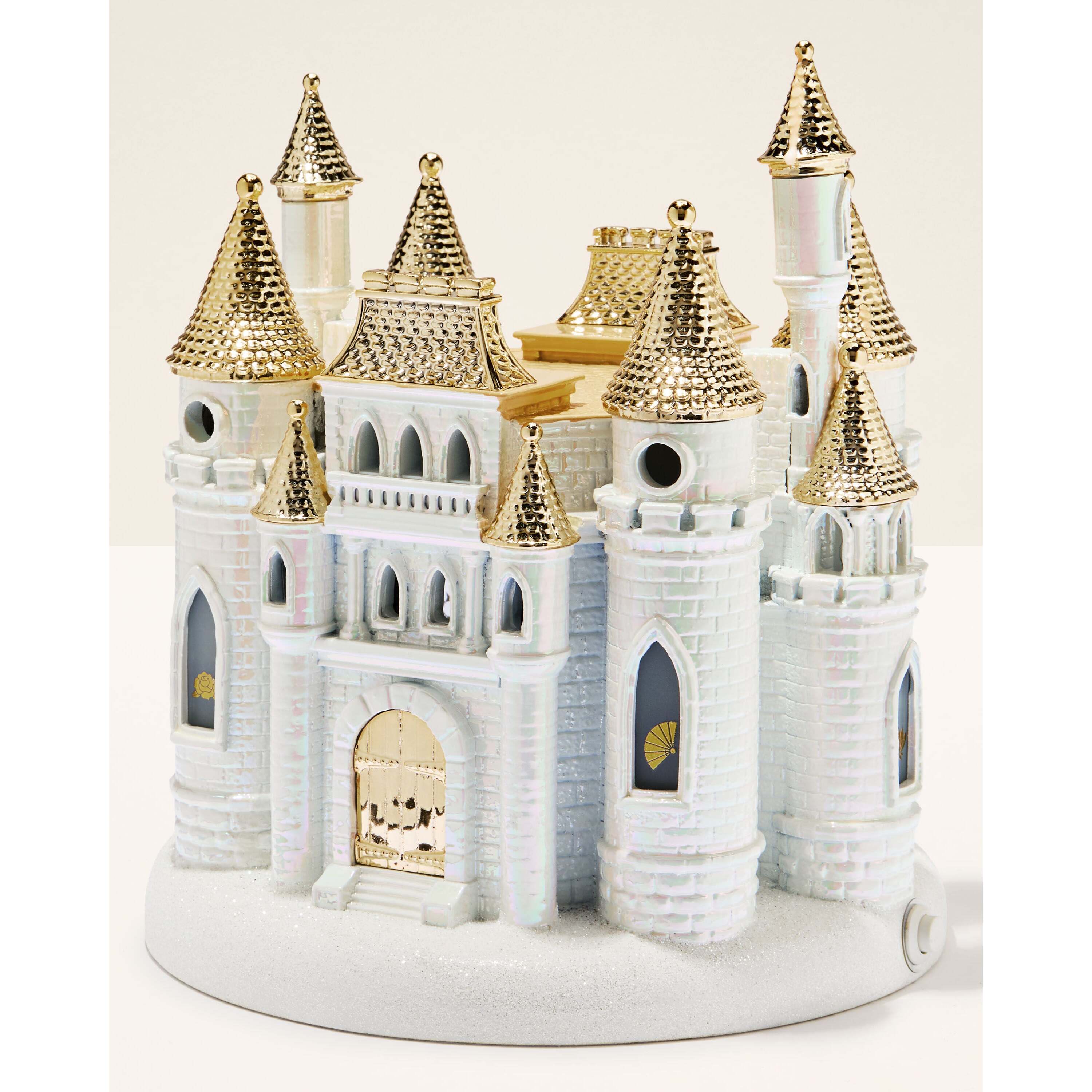 Disney Princess Light-Up Castle Pedestal 3-Wick Candle Holder - Image 2