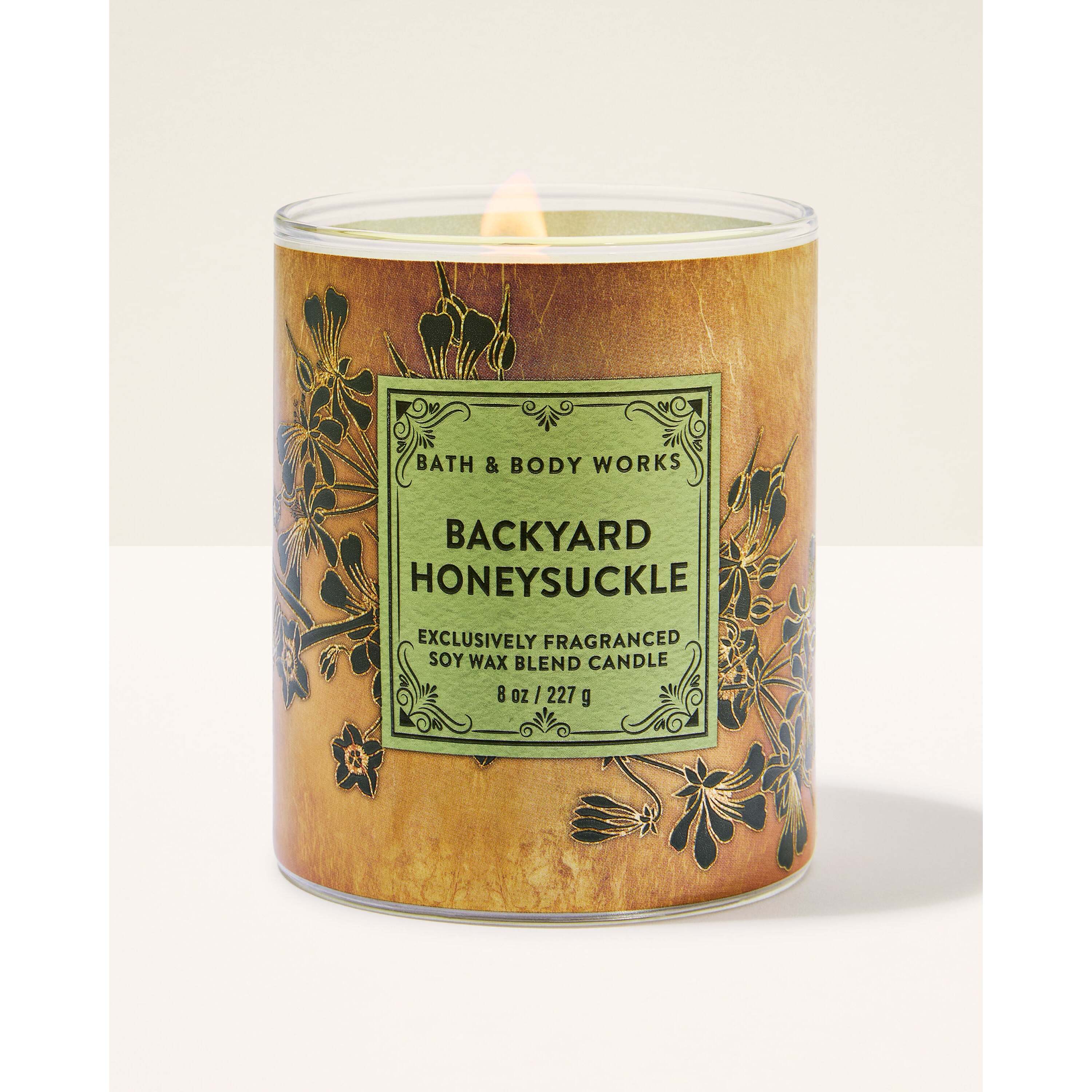 Backyard Honeysuckle Single Wick Candle