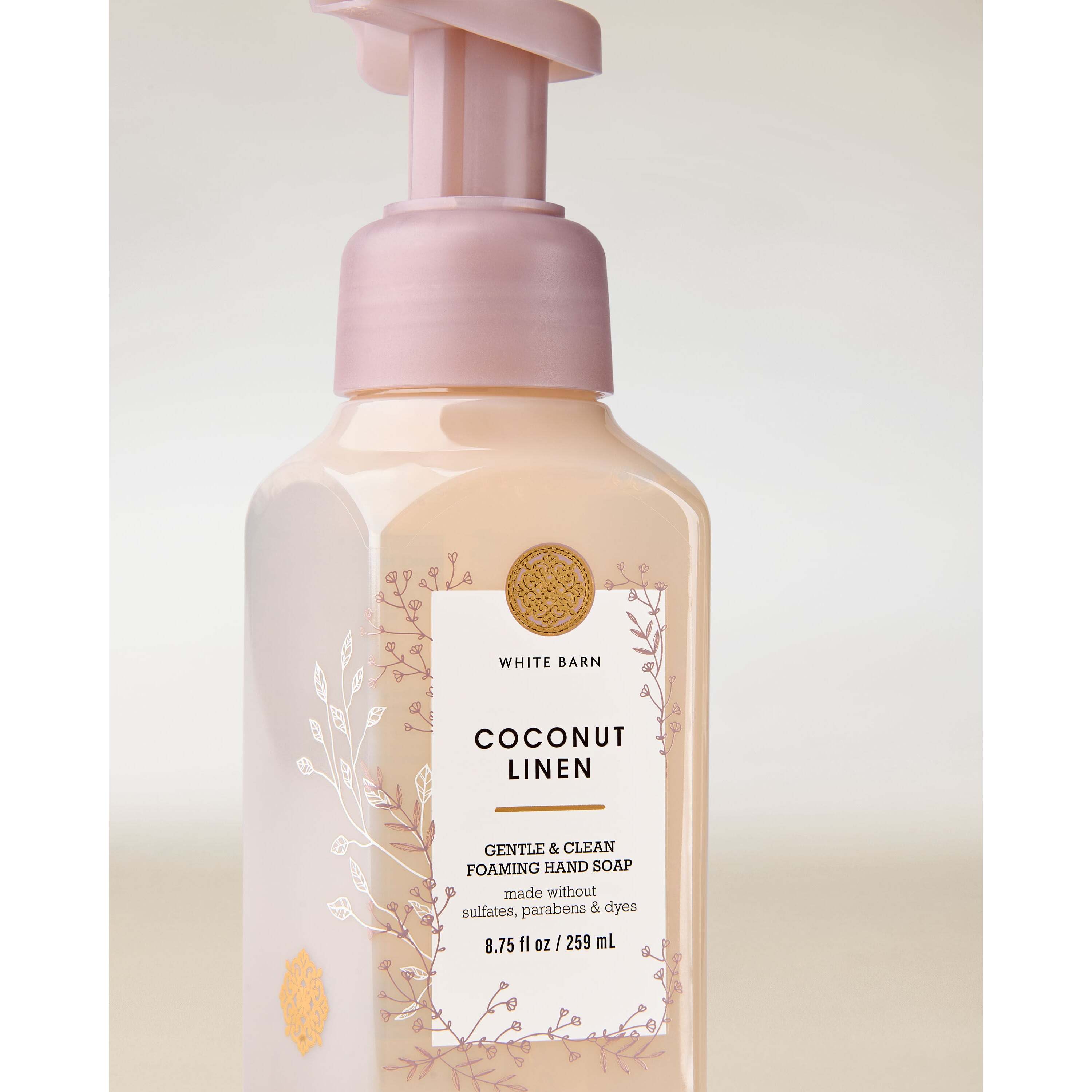 Coconut Linen Gentle & Clean Foaming Hand Soap - Image 2