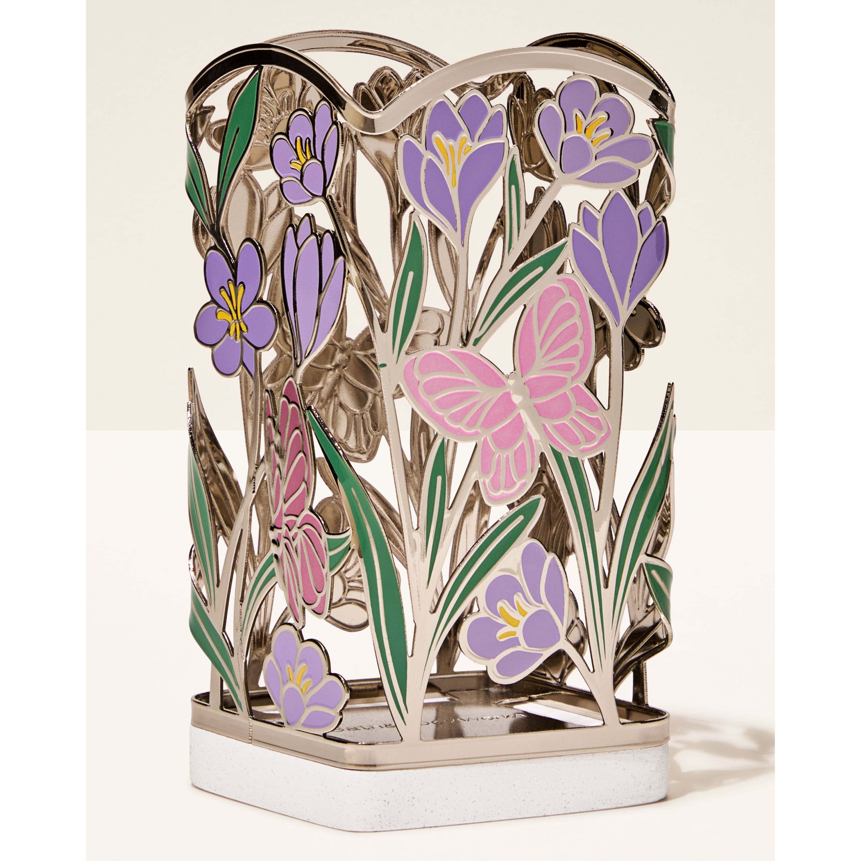 Shimmery Butterflies & Flowers Soap Holder