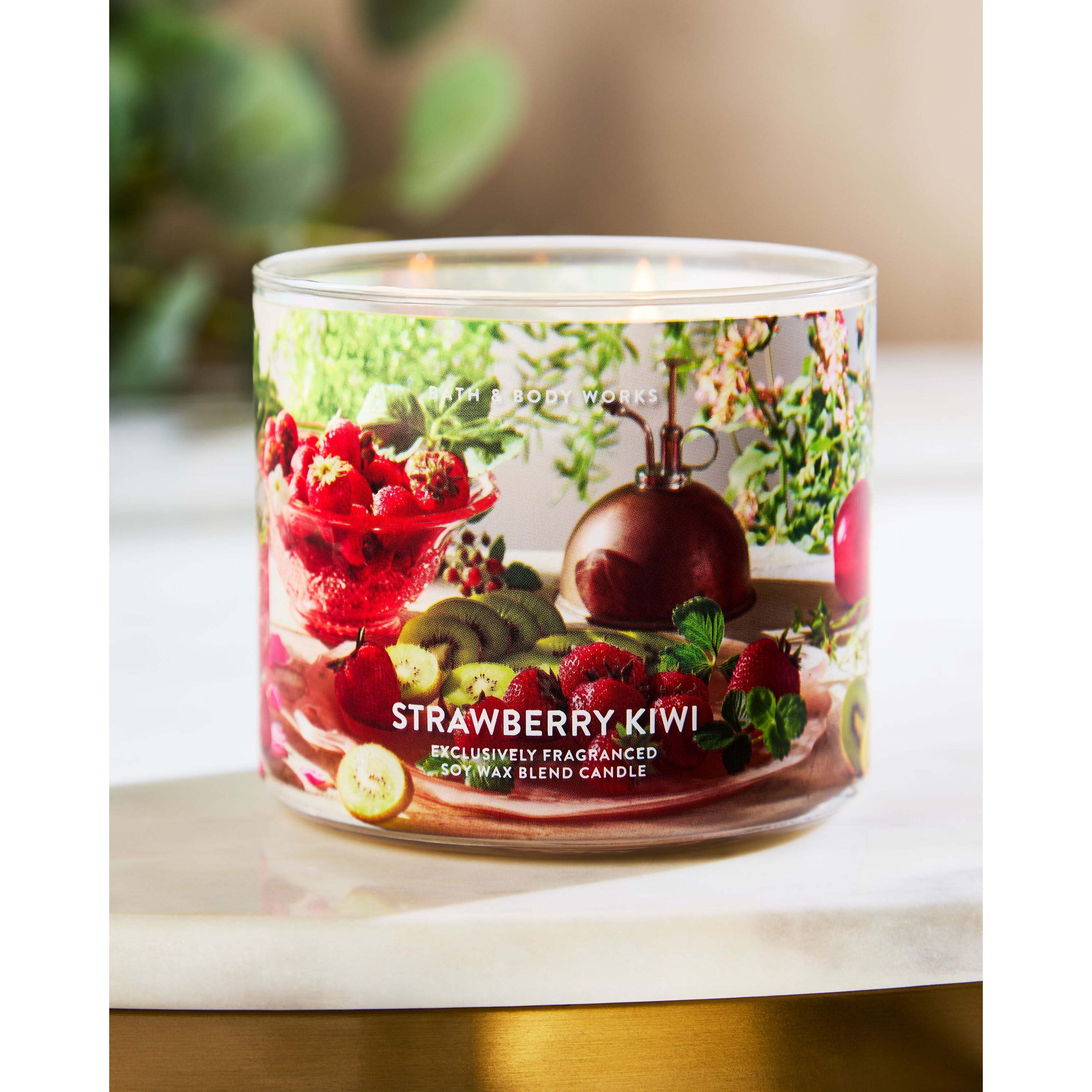 Strawberry Kiwi 3-Wick Candle - Image 7
