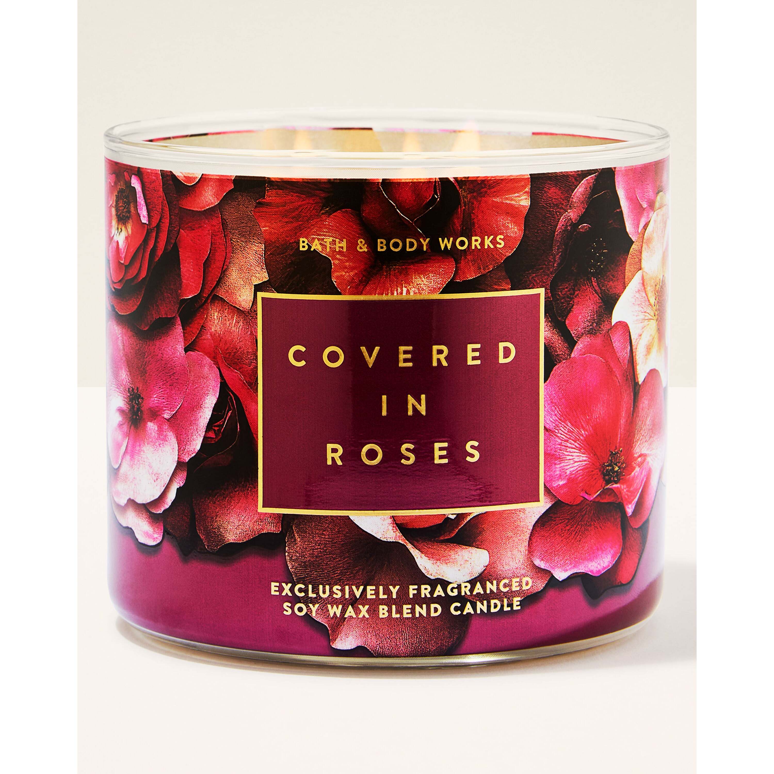 Covered In Roses 3-Wick Candle