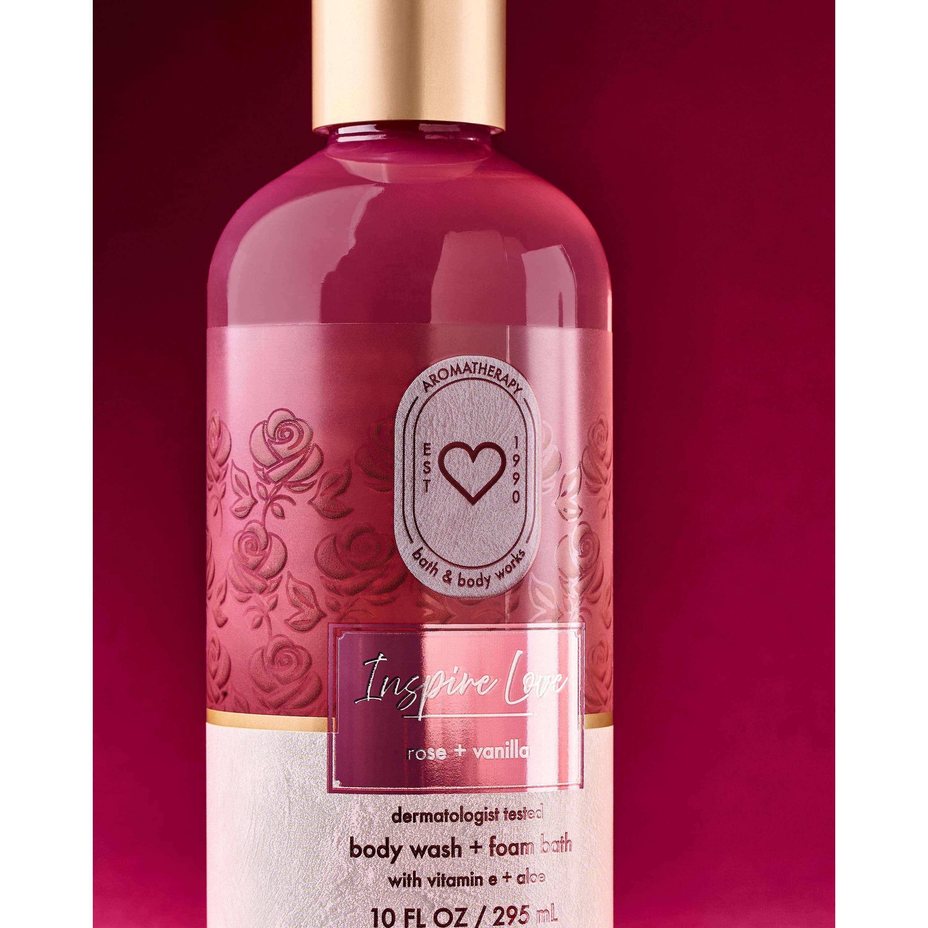 Rose Vanilla Body Wash & Foam Bath - Image 2