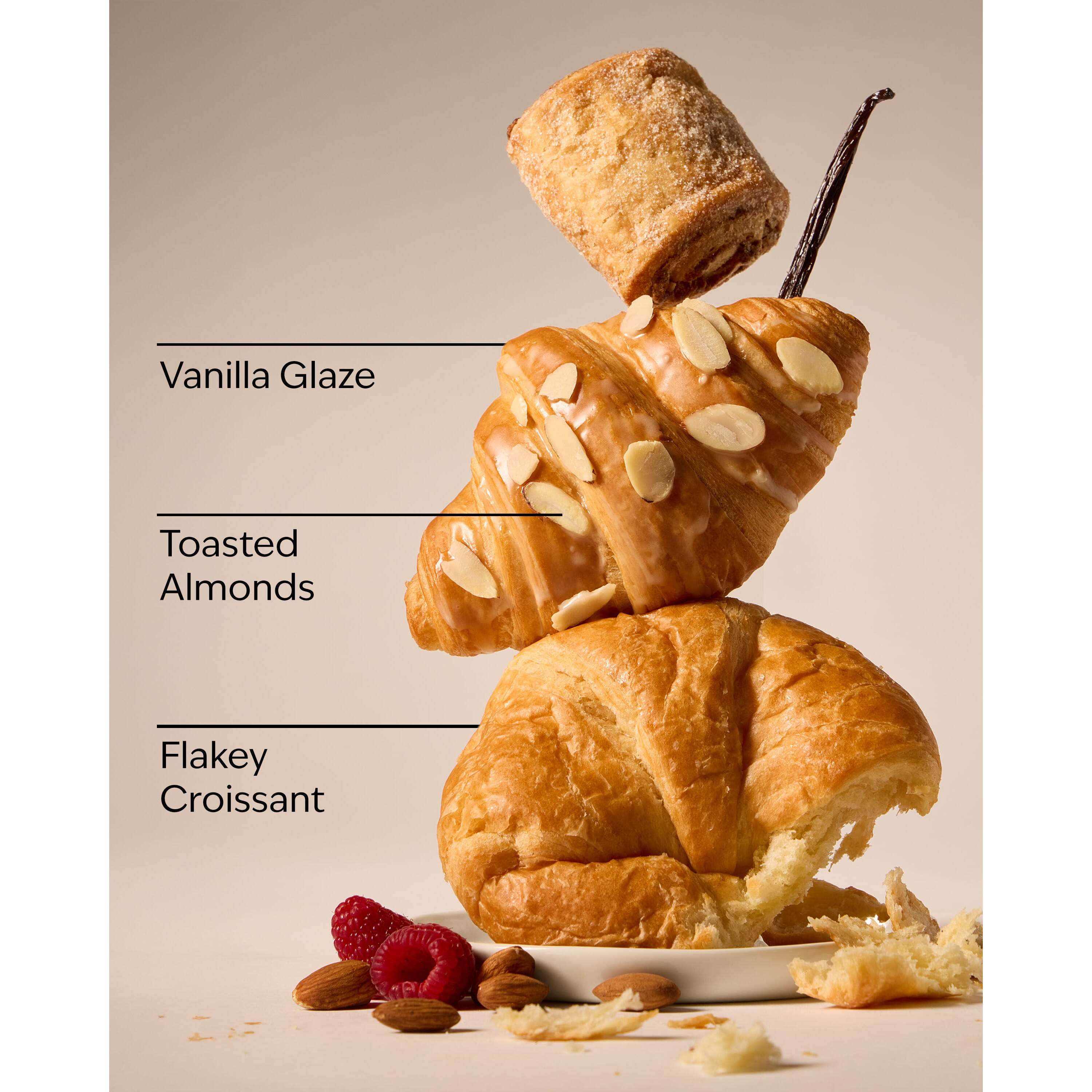 Almond Croissant 3-Wick Candle - Image 3