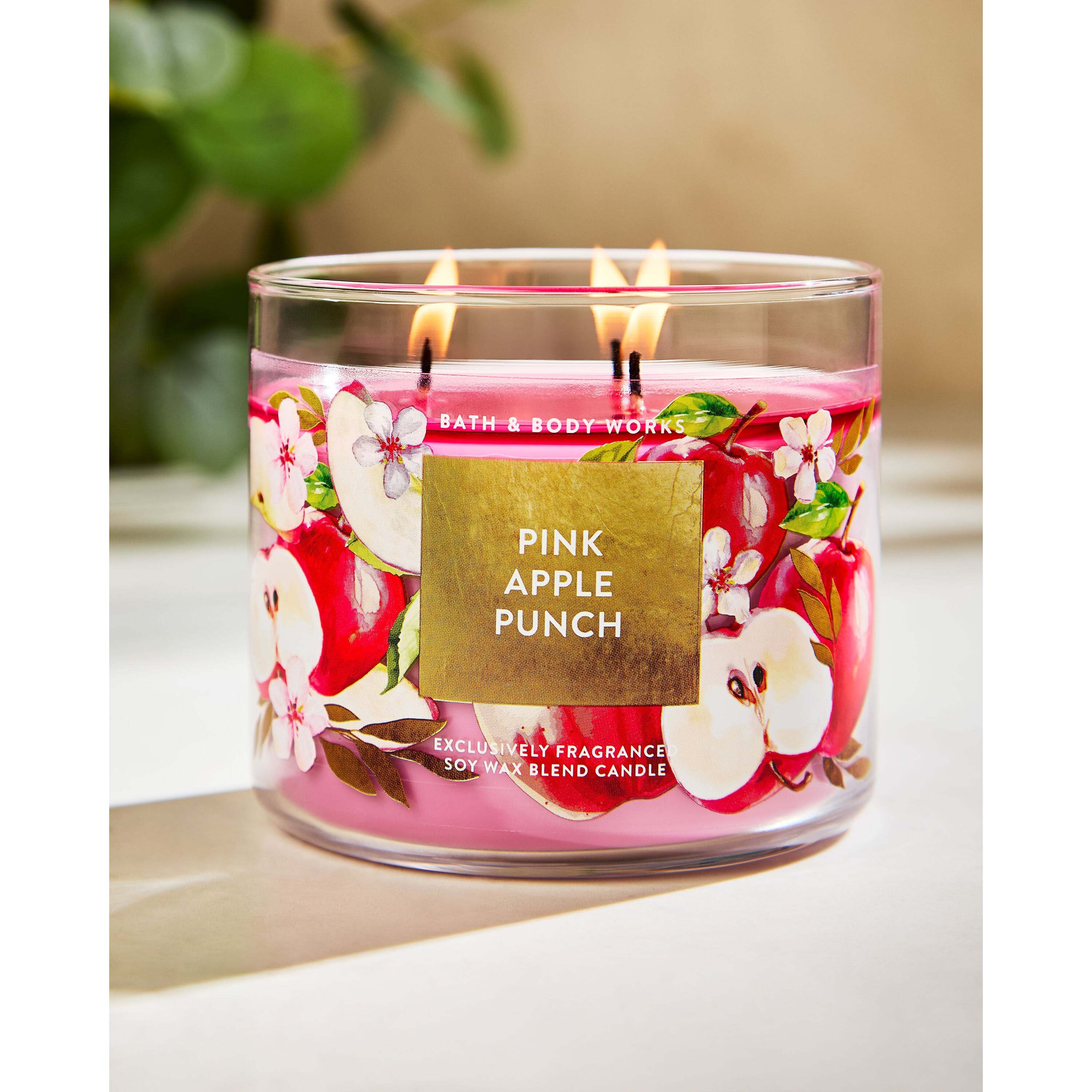 Pink Apple Punch 3-Wick Candle - Image 5