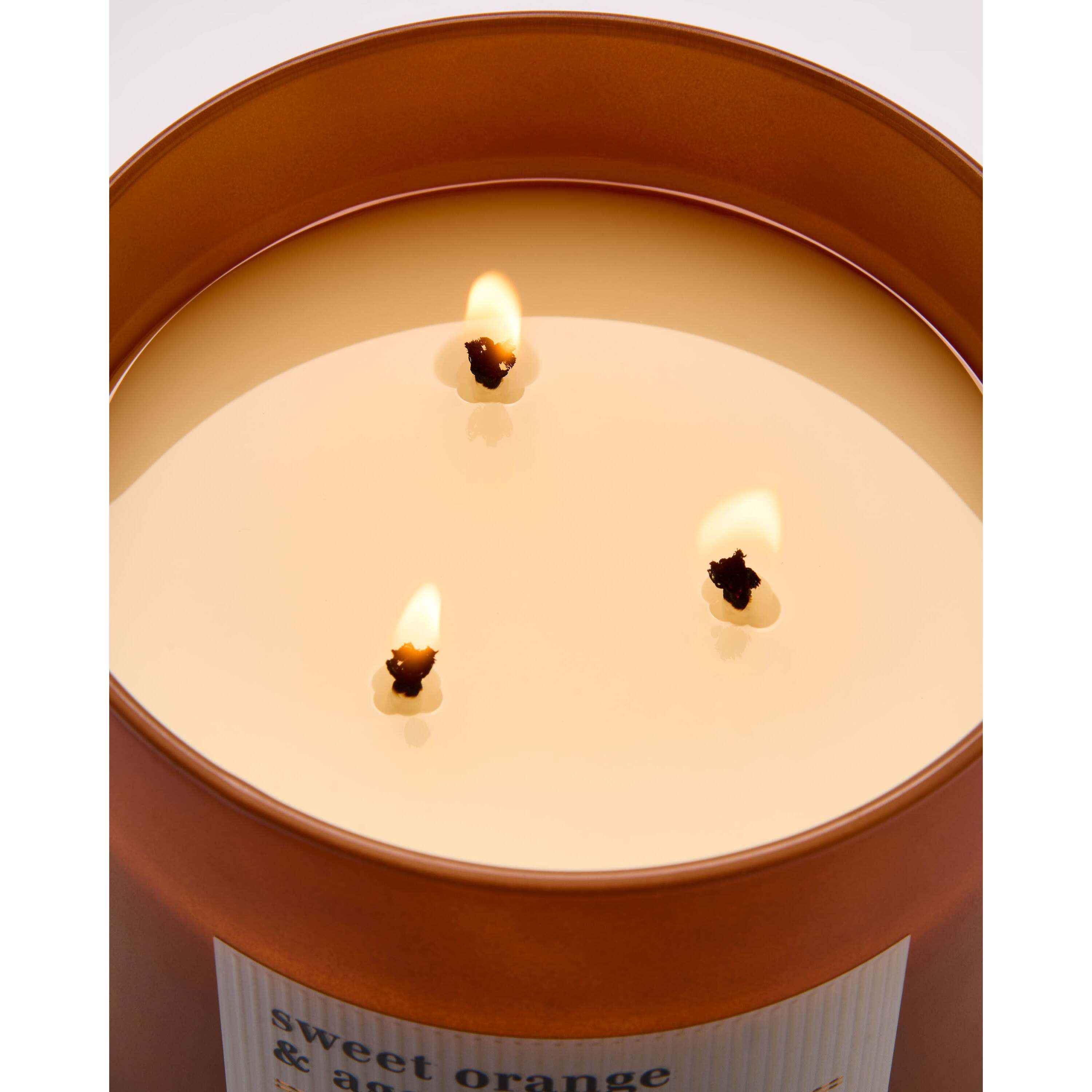 Sweet Orange & Agave 3-Wick Candle - Image 5