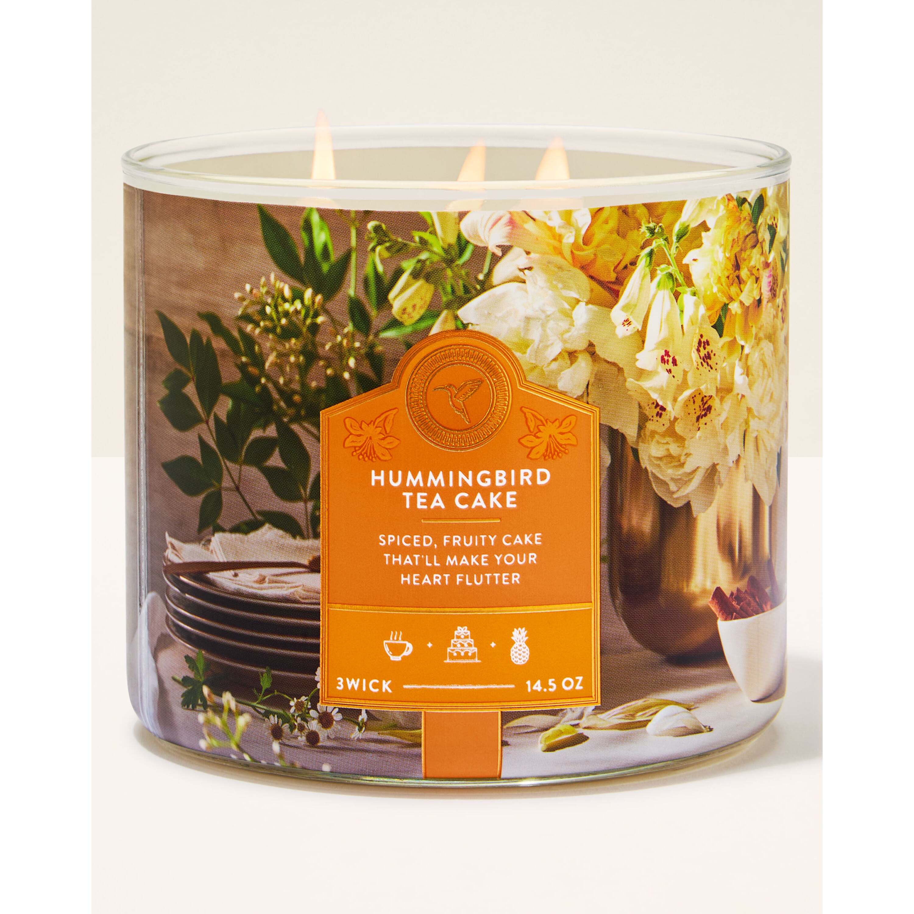 Hummingbird Tea Cake 3-Wick Candle - Image 2