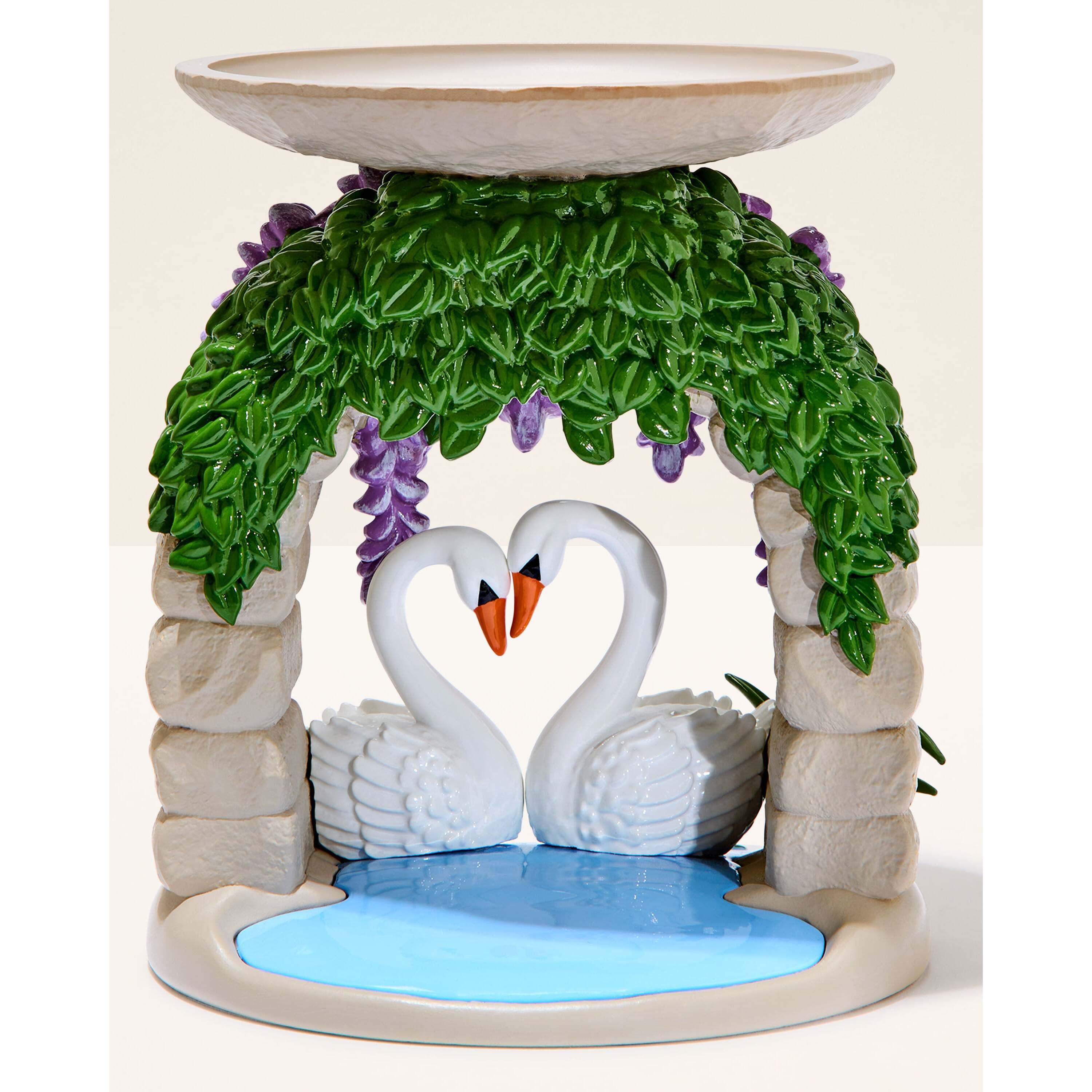 Swan Bridge Pedestal 3-Wick Candle Holder - Image 3