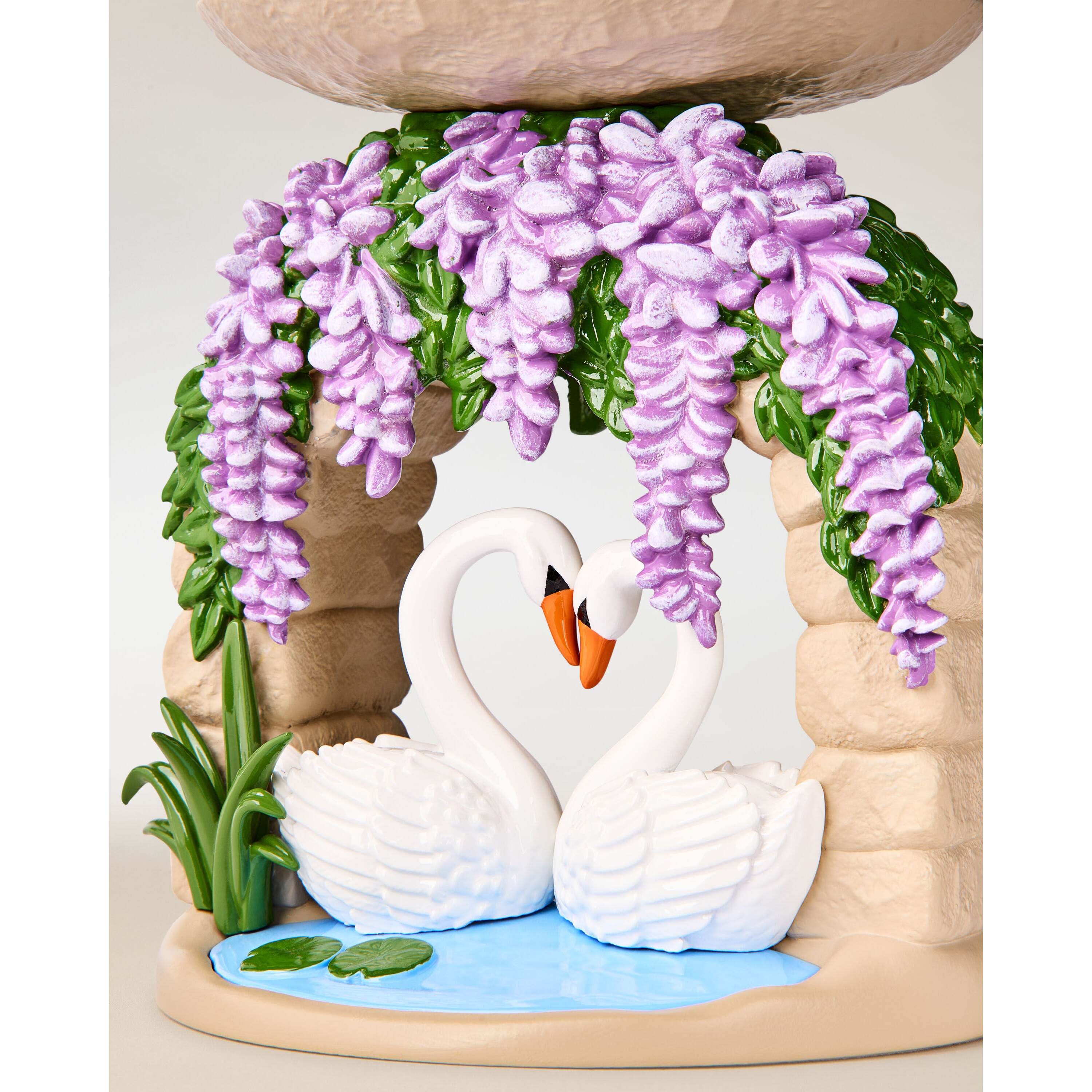 Swan Bridge Pedestal 3-Wick Candle Holder - Image 4