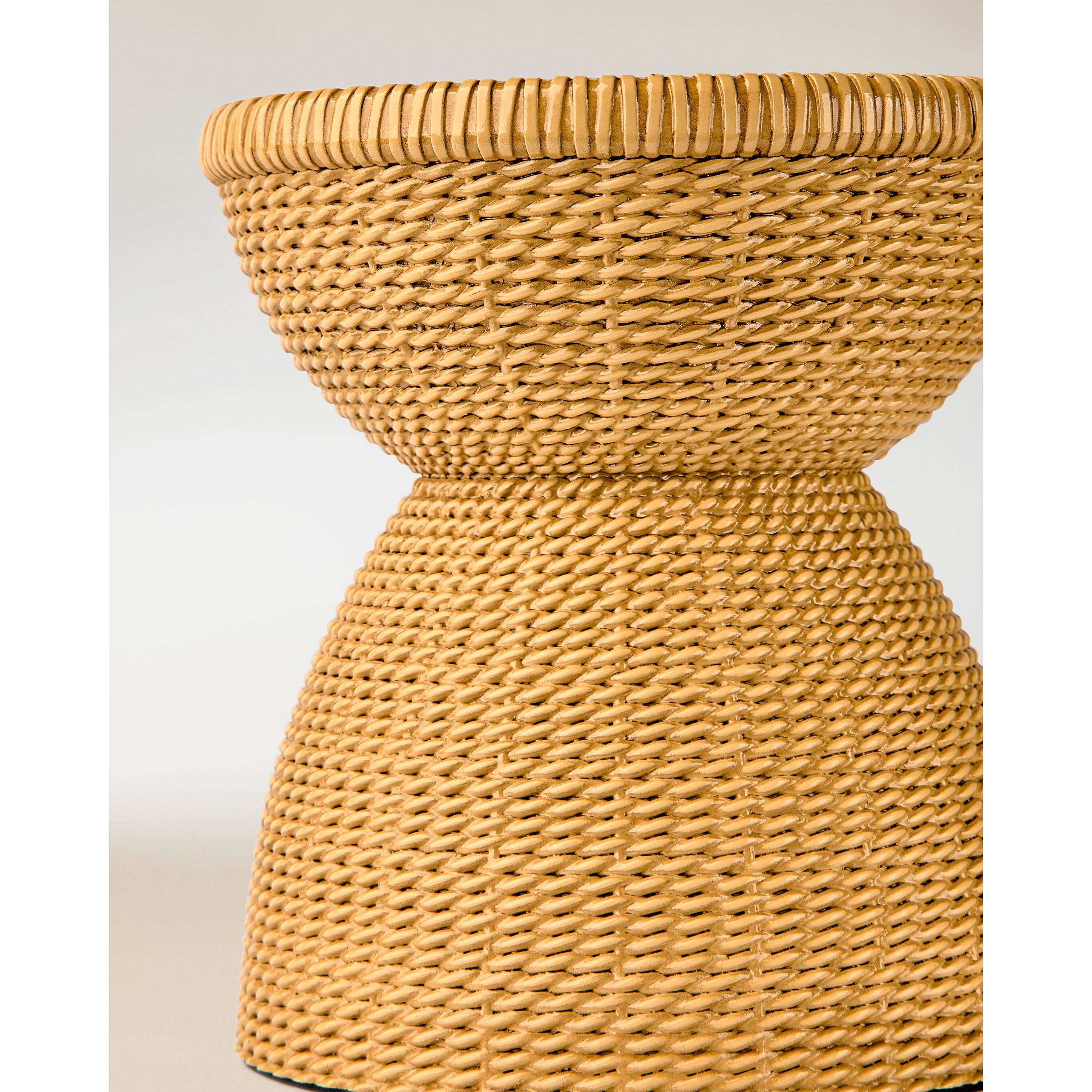 Woven Pedestal 3-Wick Candle Holder - Image 2