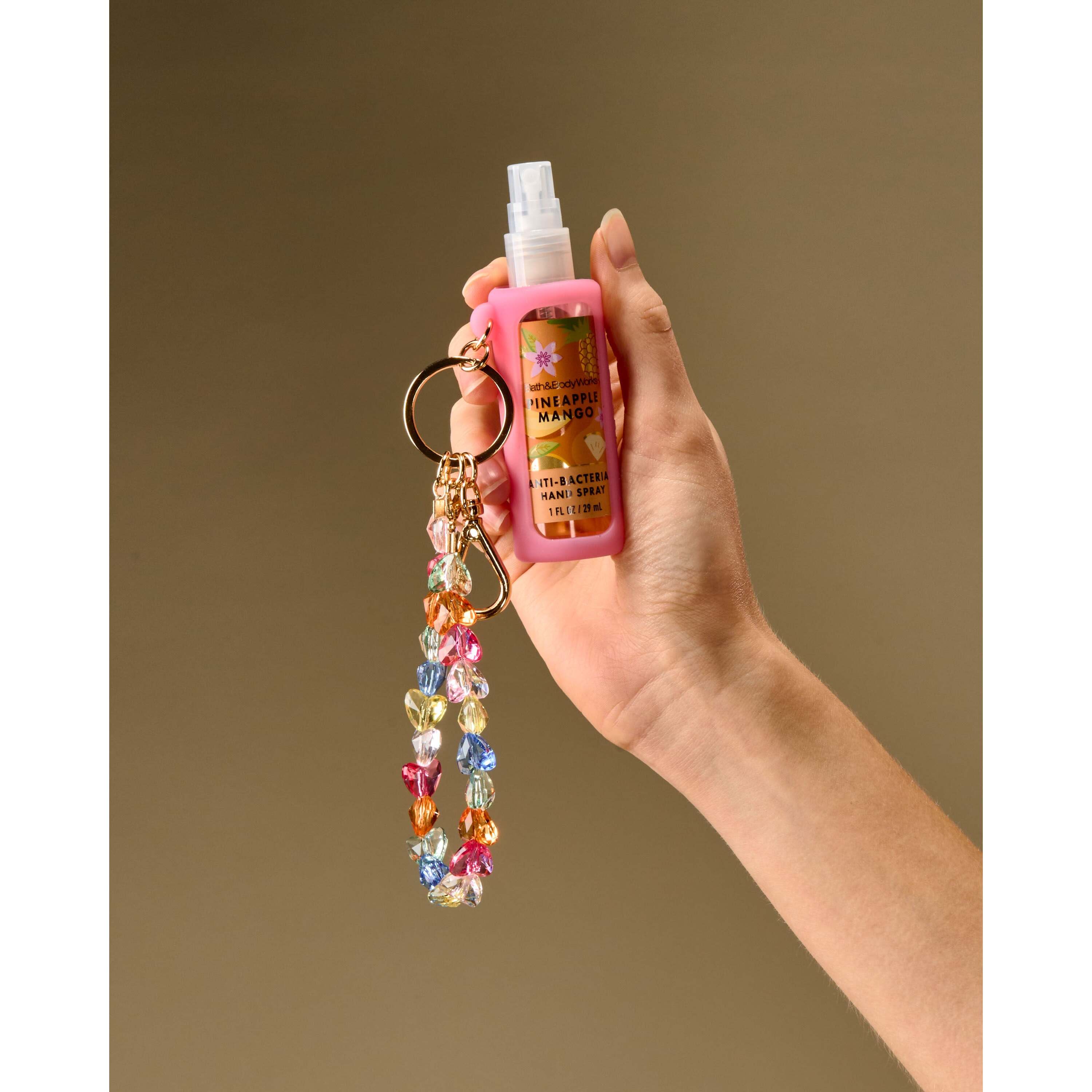 Pink Wristlet Hand Sanitizer Spray Holder - Image 3