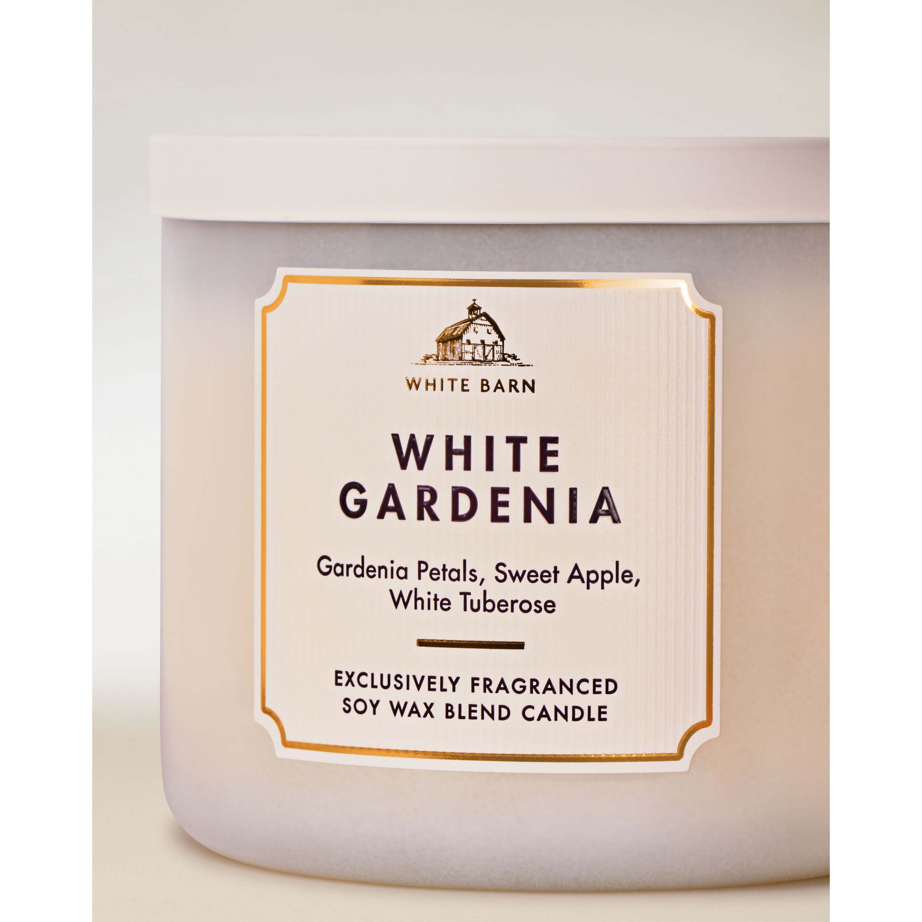 White Gardenia 3-Wick Candle - Image 2